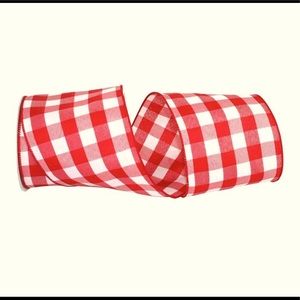 New Buffalo Plaid Wire Ribbon 4”x10 Yards